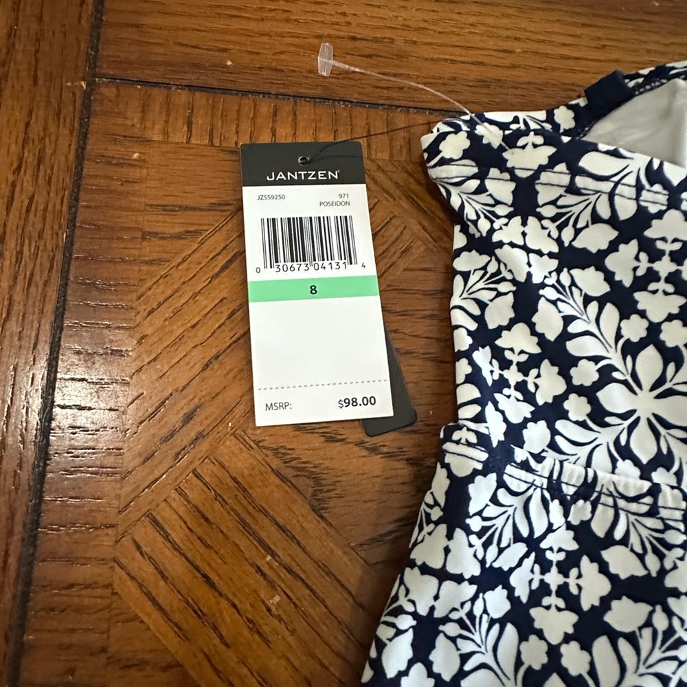 Jantzen Strapless Tankini Top & Skirted Bottoms Swimsuit Set Size 8 - Picture 6 of 6